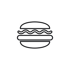 gamburger icon vector