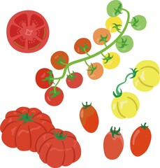 トマトのイラスト
