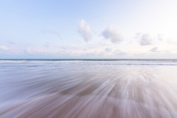 Waves on The Beach Sea Water and a Morning Sky