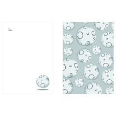 Simple Letter Design from a White Moon