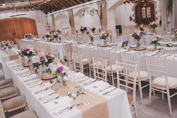 wedding table settings