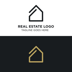Simple and Modern Real Estate Logo Template for your Business