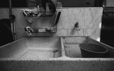 bathroom sink and faucet