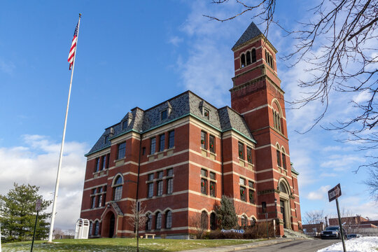 Kingston, NY / United States - Dec. 31, 2015: Kingston City Hall