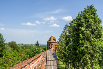 Fortification of The Benedictine Abbey (16 ctntury) in the city of Jaroslaw in Poland