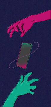 ilustracion de telefono celular