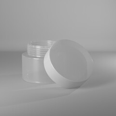 Frasco de plastico vacio _ Comestic empty bottle_006