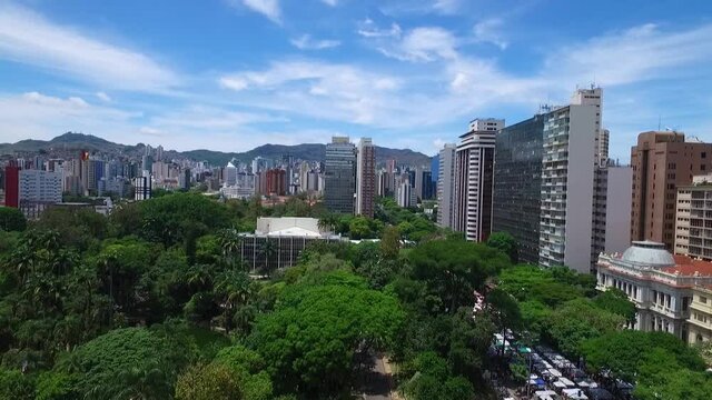 city and park view