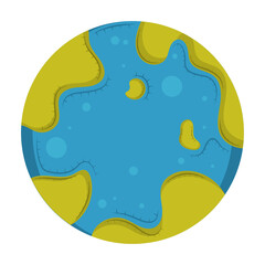 Isolated earth planet