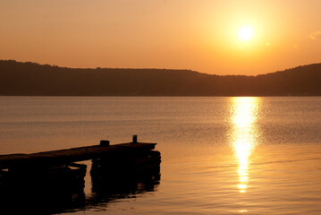 Munising Bay Sunset, Michigan, USA