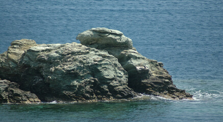 rock in the sea