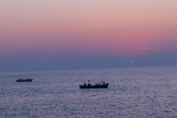 Sunrise at a Diu beach