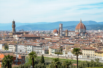 Fototapeta na wymiar Beautiful view of Firenze city, Italy