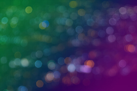 Defocused of a beautiful night twilight blurred bokeh city, abstract background