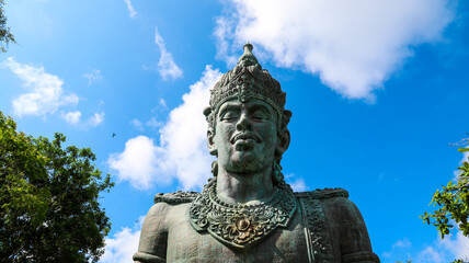 Fototapeta na wymiar Wisnu statue in GWK park in Bali, Indonesia