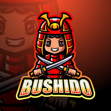 Bushido mascot esport logo design