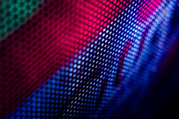 CloseUp LED blurred screen. LED soft focus background. abstract background ideal for design.