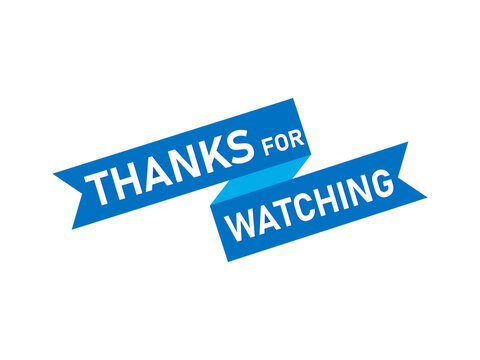 Thanks For Watching Images Browse 3 802 Stock Photos Vectors And Video Adobe Stock