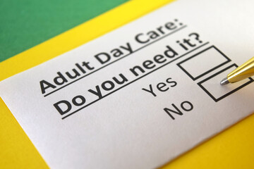 Obraz premium Questionnaire about services