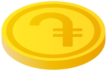 Obraz premium The Dram currency symbol coin