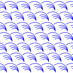 seamless pattern with blue waves