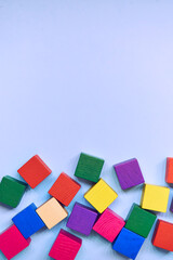 colorful wooden blocks