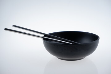 chopsticks and bowl