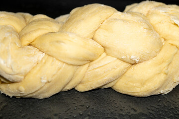 Six Braided Challah Bread Loaf
