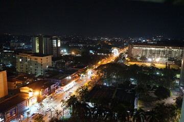 night view of the city
