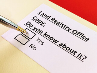 Questionnaire about conveyancing