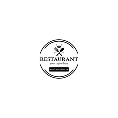 Restaurant logo template vector icon design