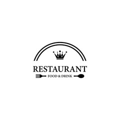 Restaurant logo template vector icon design