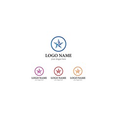 Star logo vector icon design