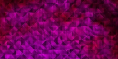 Obraz premium Light Pink vector texture with triangular style.