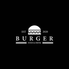 Burger logo template icon design