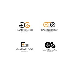 Games logo template vector ico design