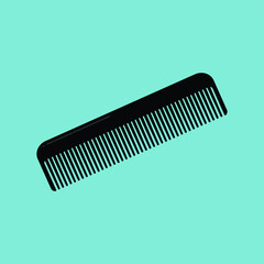 black color comb for hair dressing art work