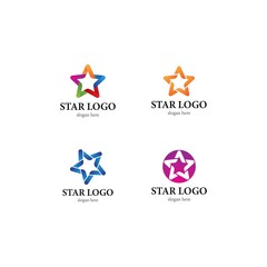 Star logo vector icon design