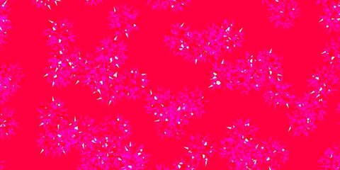 Light Pink, Red vector natural backdrop with flowers.