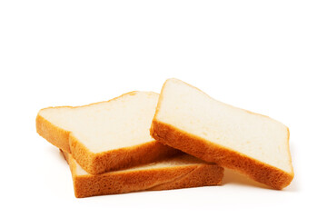 Sliced bread isolated on white background