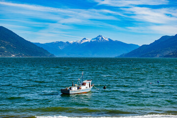 boat on the lake