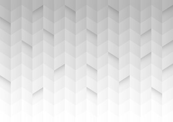 Abstract geometric shape white and gray color background.
