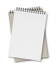 Blank page notebook for business text. top view school notepad or scrapbook for art. design concept...