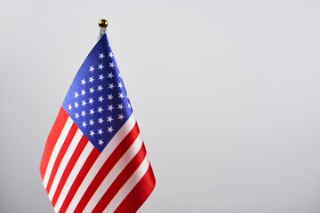 Fototapeta premium US national flag with copy space for text and ads