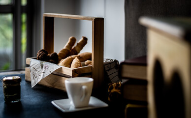 Empanadas, Deditos, chocolate y leche, comida frita
