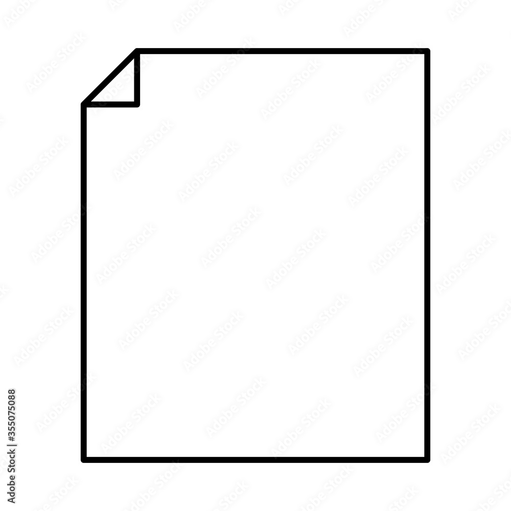 Poster paper document file isolated icon
