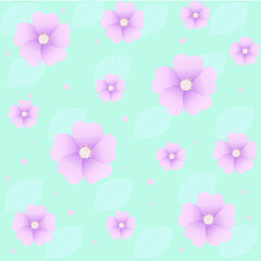 벗꽃 패턴의 벡터 일러스트레이션