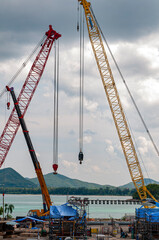 crane on the construction site