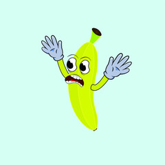 Banana Cute Character for Mascot or Advertising