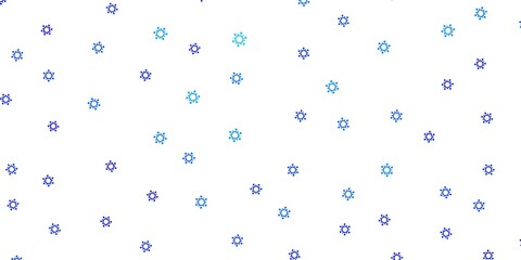 Fototapeta na wymiar Light blue vector background with covid-19 symbols.